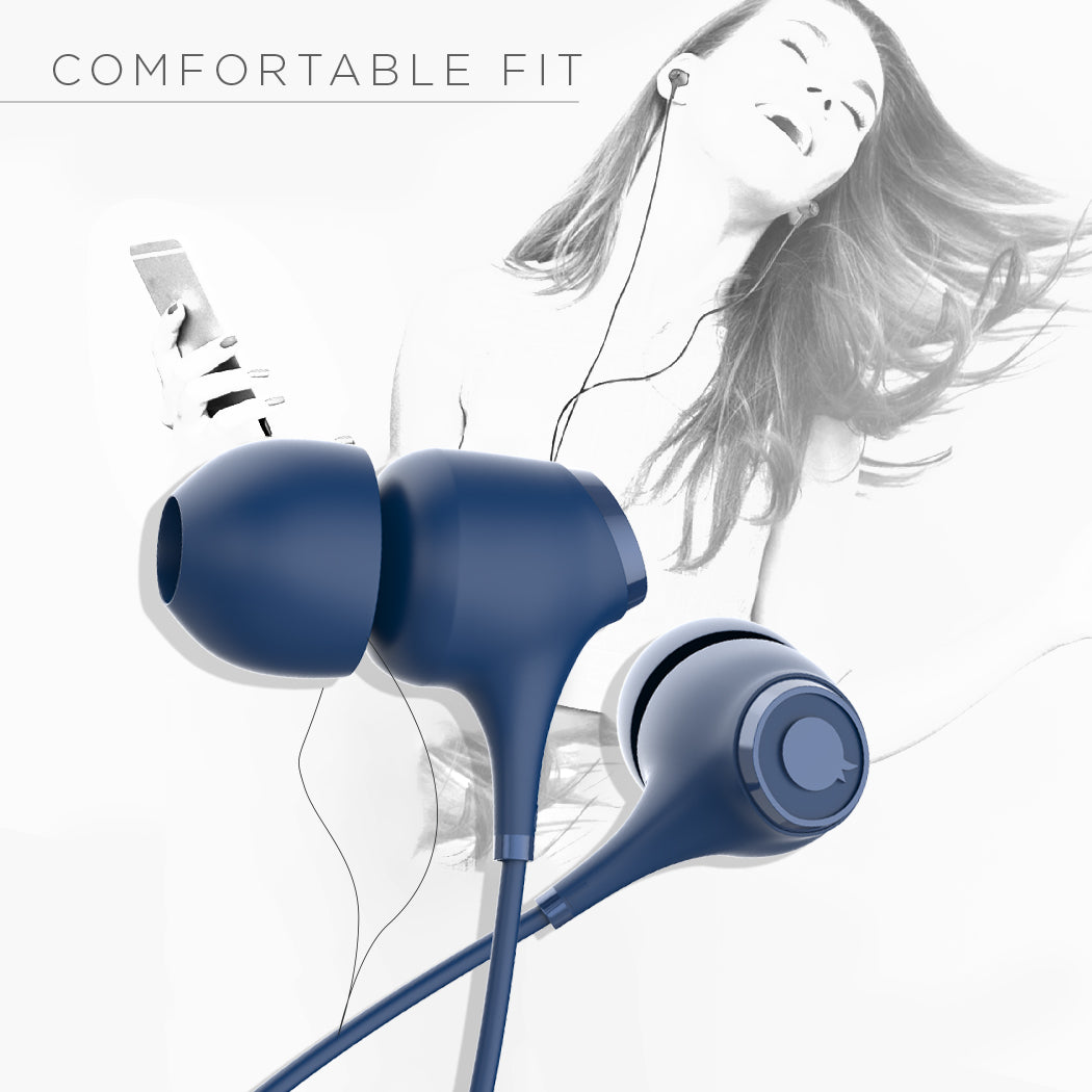 EM-01 Wired Earphone (Blue)