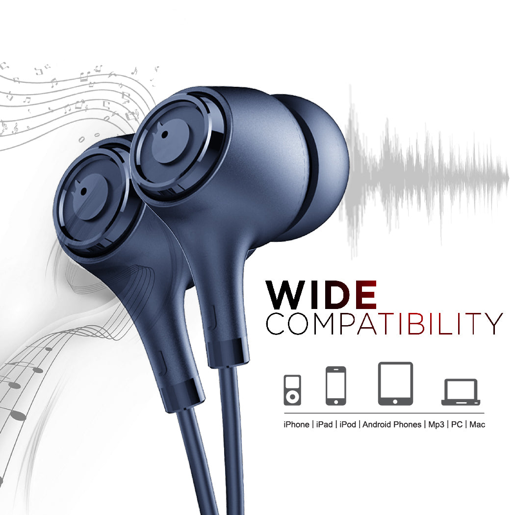 EM-01 Wired Earphone (Blue)