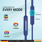 EM-01 Type C Wired Earphone with Noise Cancellation (Blue)