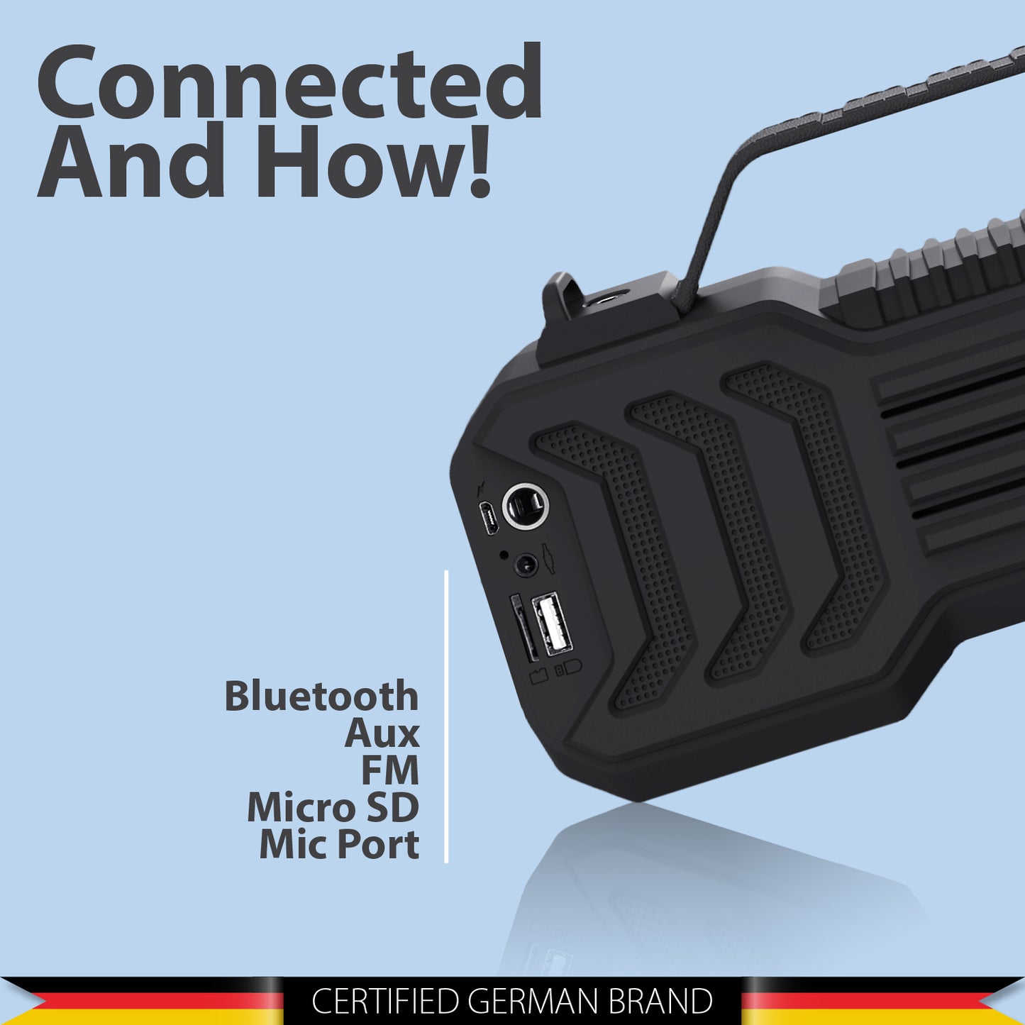 Atomik BB20 Wireless Bluetooth speaker (BK)