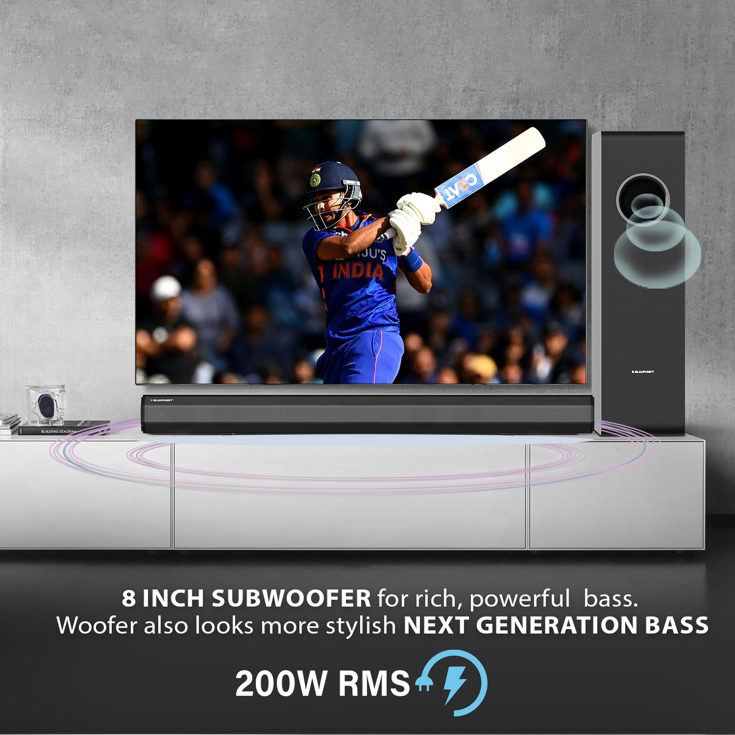 SBW250 HDMI Soundbar with wired Subwoofer 200W