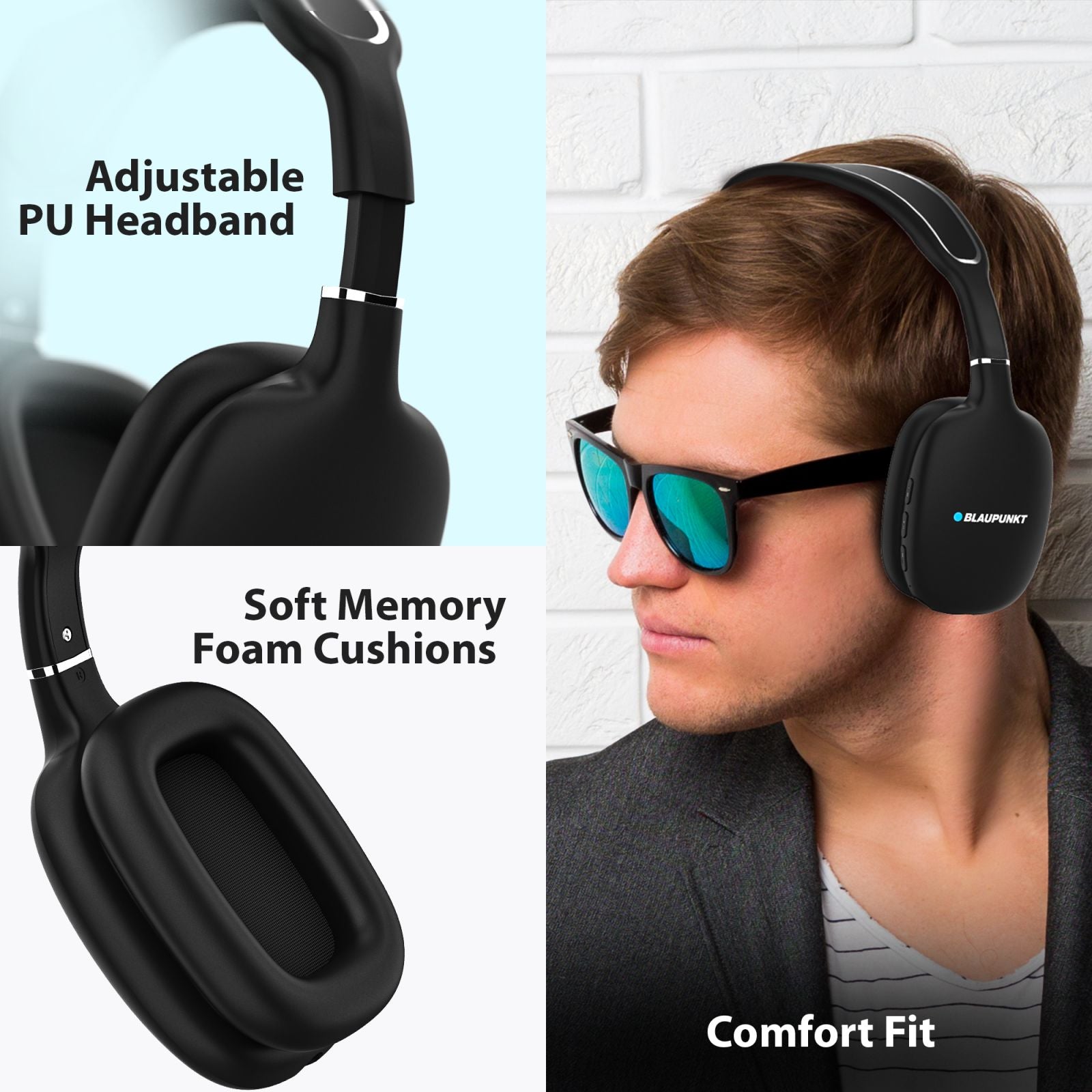 BH31 Bluetooth Wireless Headphone (Black)